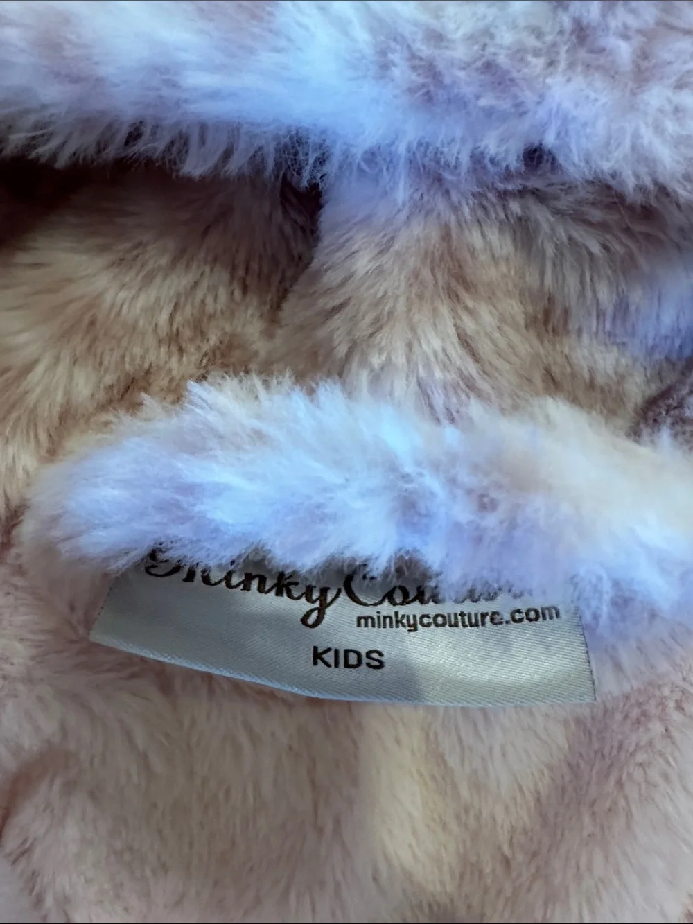 Cozy Hooded Kids Plush Robe in Light Pink Leopard